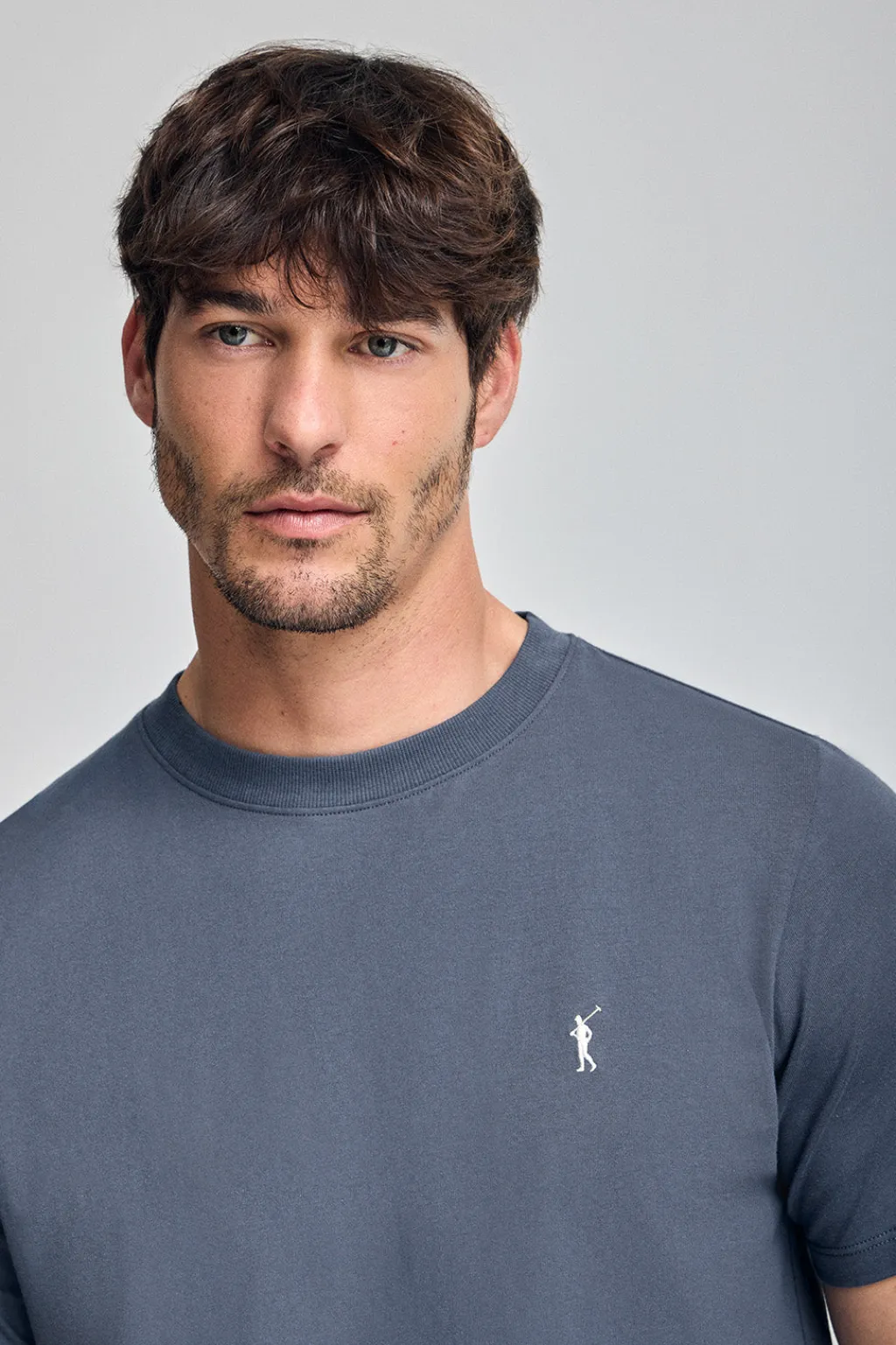 Polo Club T-Shirts|Packs*Lot de deux T-shirts grenat et bleu denim à col ras du cou et logo brodé Rigby Go Multicolore