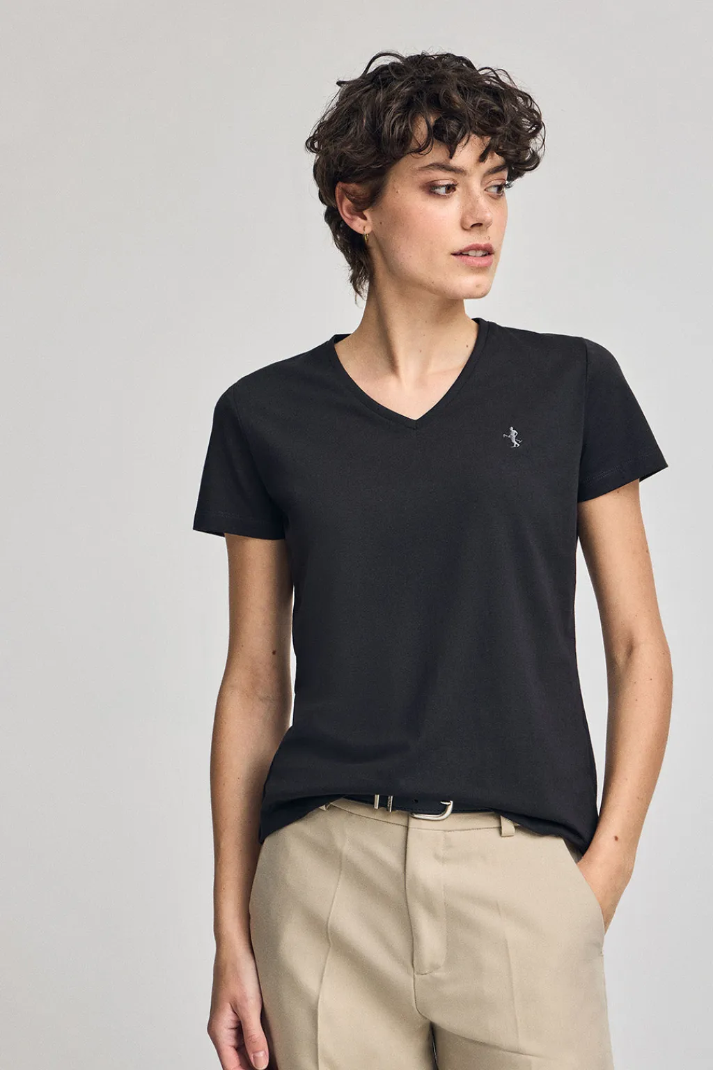 Polo Club Packs|T-Shirts*Lot de deux T-shirts noir et blanc à col en V et broderie Rigby Best Multicolore