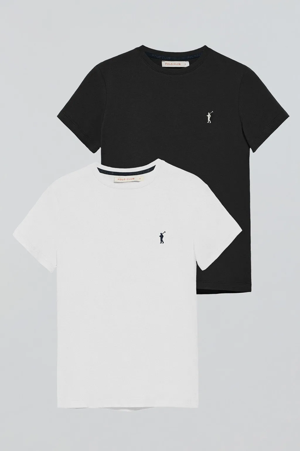 Polo Club Packs|T-Shirts*Lot de deux T-shirts noir et blanc à manches courtes et à logo brodé Rigby Go Multicolore