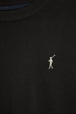 Polo Club Pulls|Packs*Lot de deux T-shirts noir et beige en maille à col ras du cou et Rigby Go brodé Multicolore