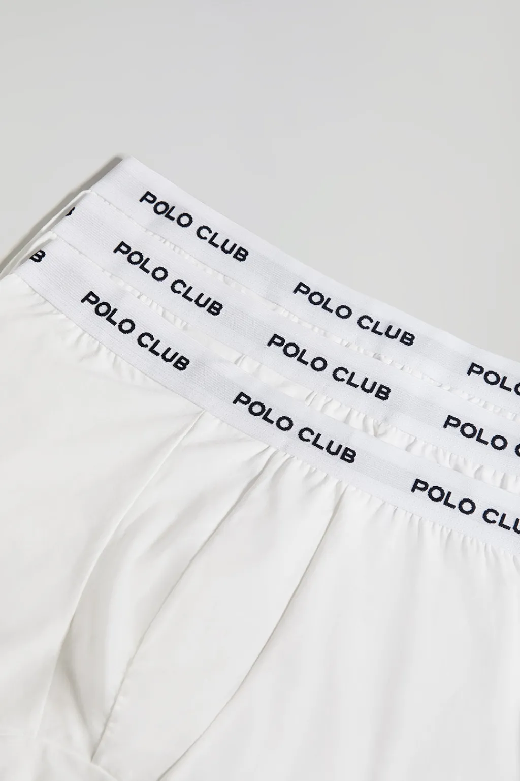 Polo Club Packs*Lot de trois boxers s avec logo Blanc