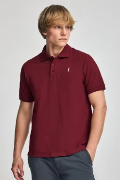 Polo Club Packs|Polos*Lot de trois polos à trois boutons grenat, bleu denim et beige avec logo Rigby Go Multicolore