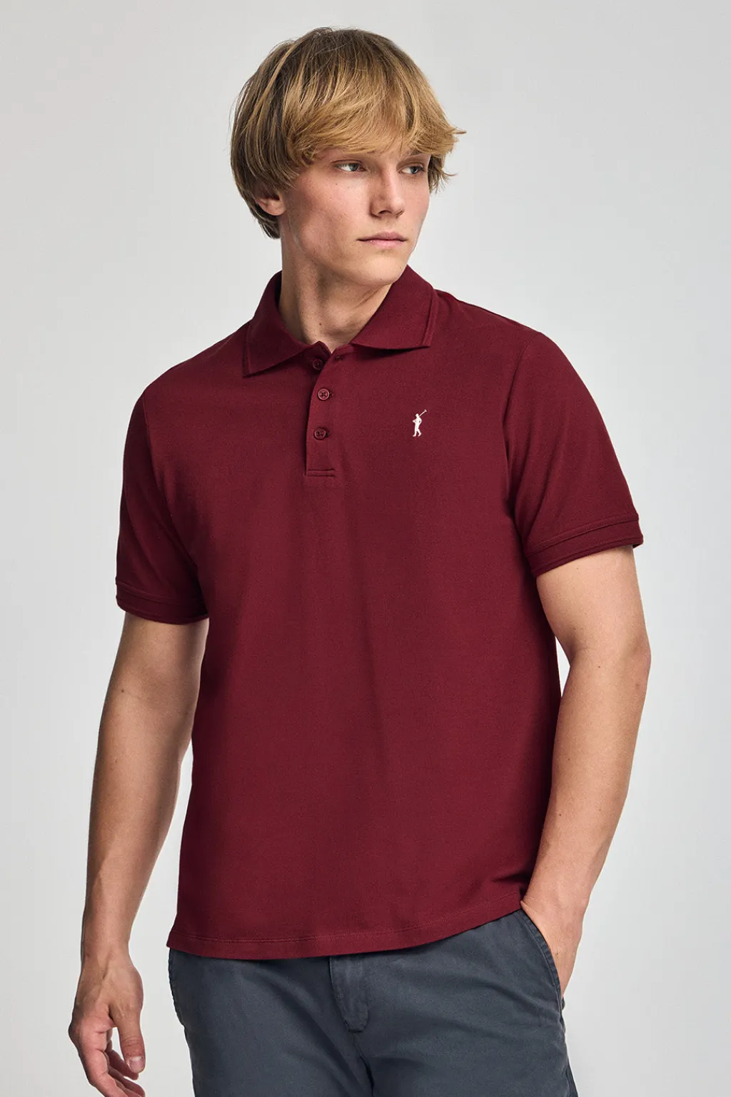 Polo Club Packs|Polos*Lot de trois polos à trois boutons grenat, bleu denim et beige avec logo Rigby Go Multicolore