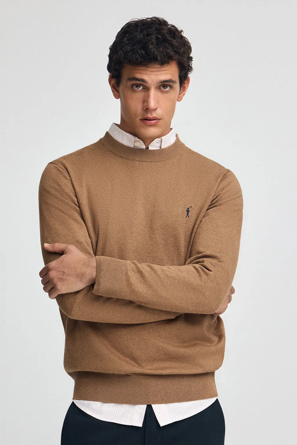 Polo Club Pulls|Packs*Lot de trois pulls en laine mélangée noir, bleu marine et marron chiné pour homme avec broderie Rigby Go Multicolore