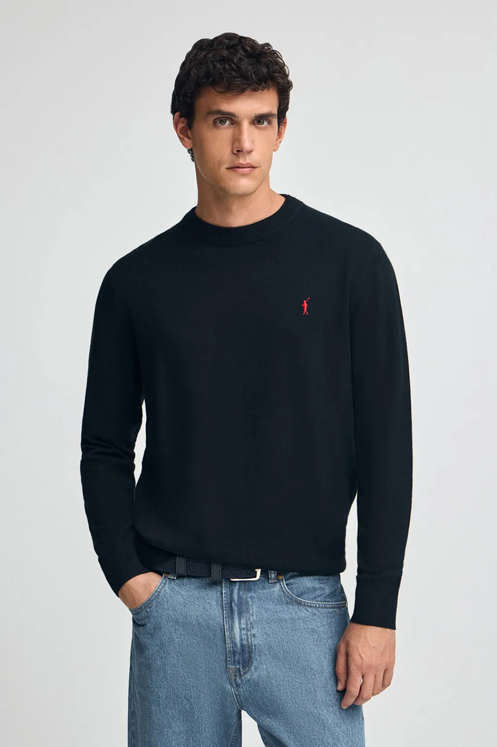 Polo Club Pulls|Packs*Lot de trois pulls en laine mélangée noir, bleu marine et marron chiné pour homme avec broderie Rigby Go Multicolore