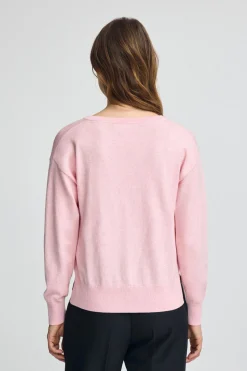 Polo Club Pulls|Packs*Lot pour femme de deux pulls noir et rose chiné à col en V en laine mélangée avec broderie Rigby Go Multicolore