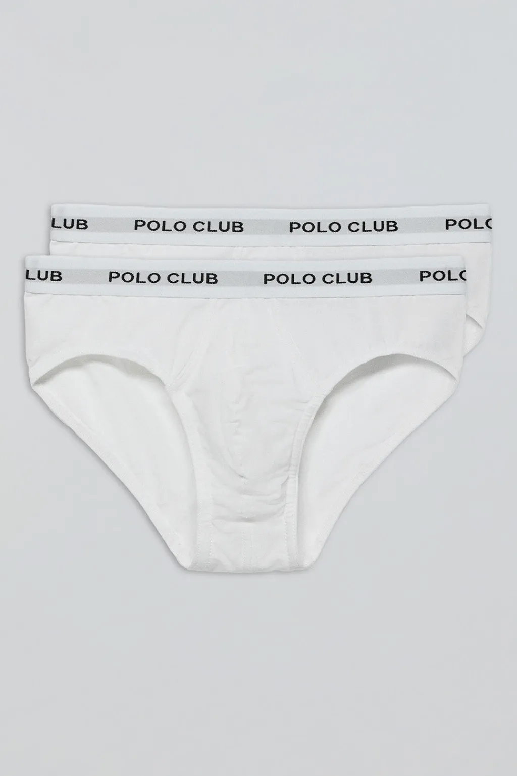 Polo Club Packs*Lots de deux slips s avec détail Blanc
