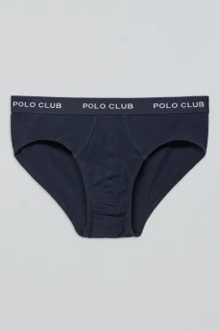 Polo Club Packs*Lots de deux slips avec détail Bleu Marine