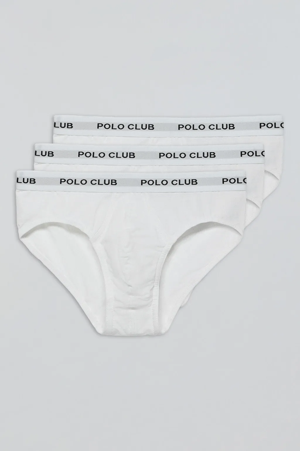 Polo Club Packs*Lots de trois slips s avec détail Blanc