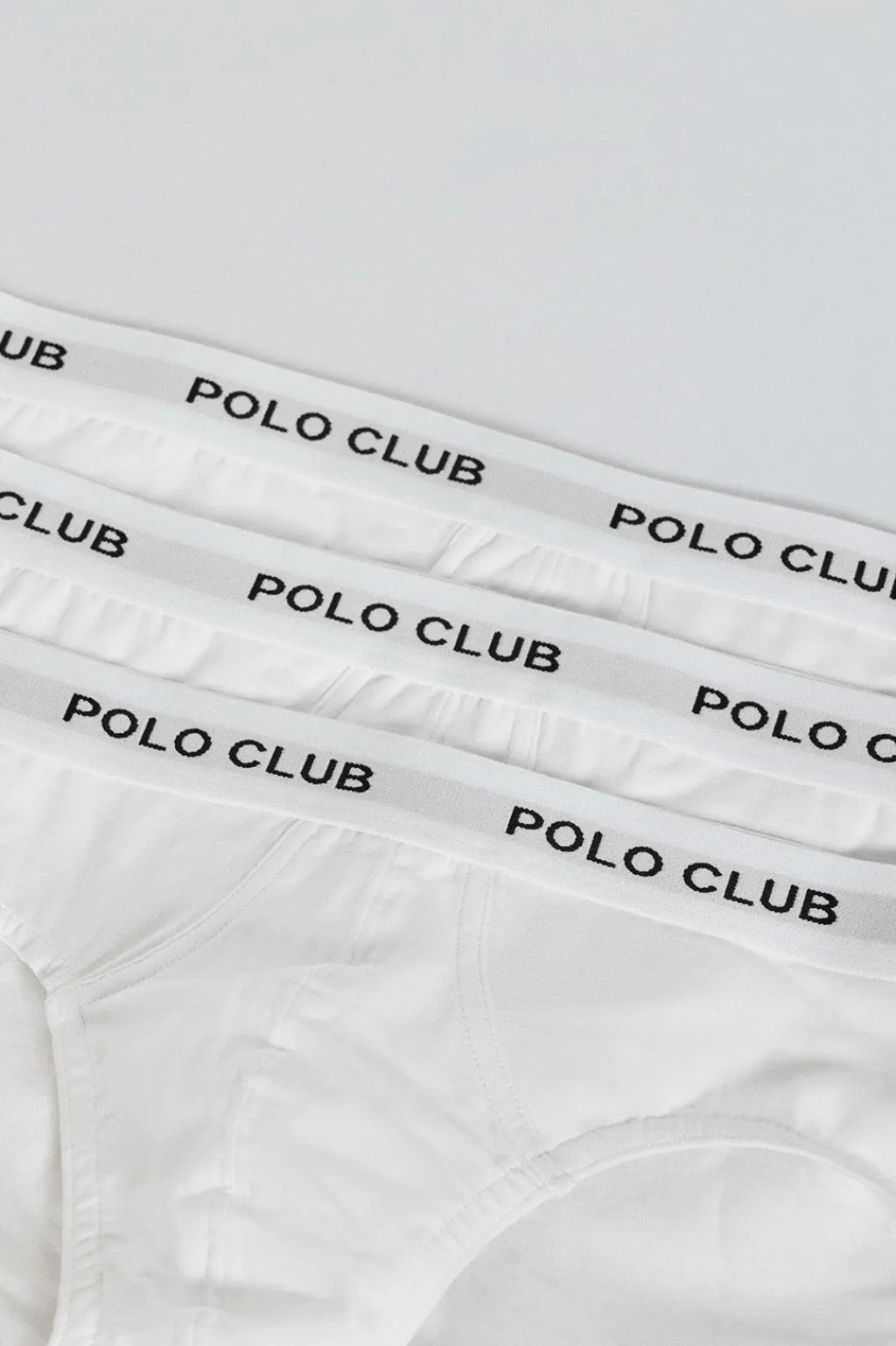 Polo Club Packs*Lots de trois slips s avec détail Blanc