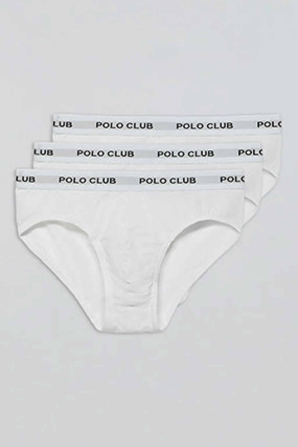Polo Club Packs*Lots de trois slips s avec détail Blanc