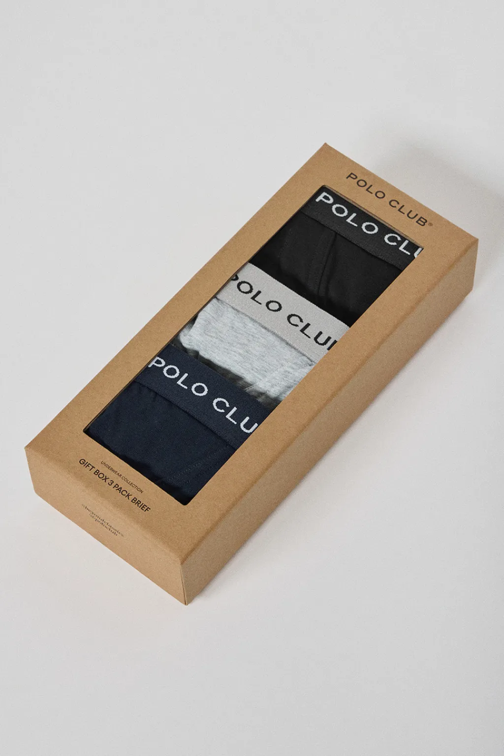 Polo Club Packs*Lots de trois slips noir, gris et bleu marine avec détail Multicolore