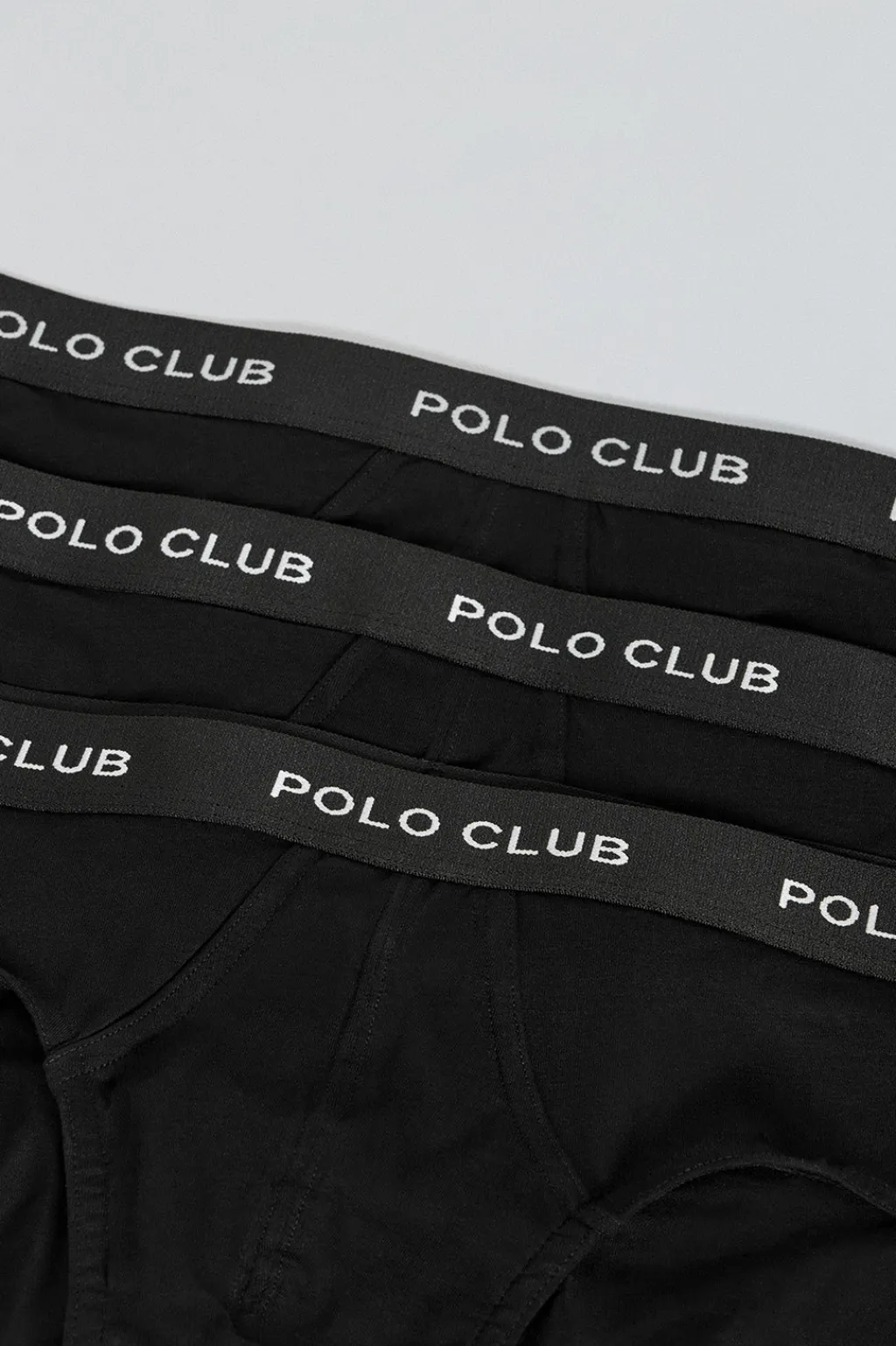 Polo Club Packs*Lots de trois slips s avec détail Noir