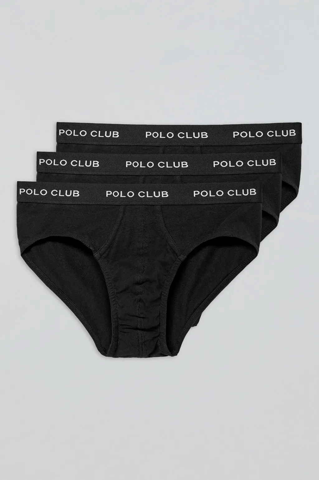 Polo Club Packs*Lots de trois slips s avec détail Noir