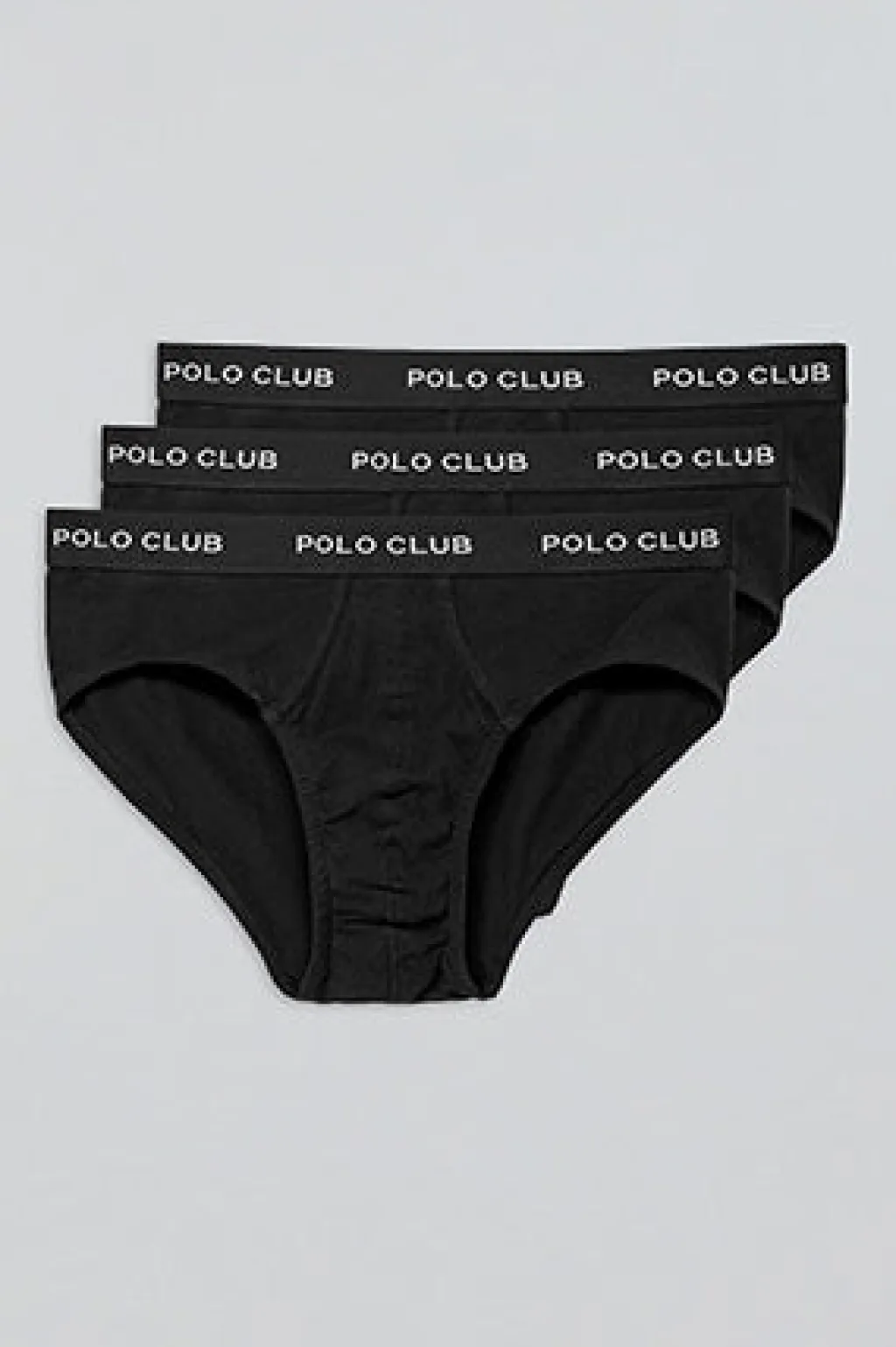 Polo Club Packs*Lots de trois slips s avec détail Noir