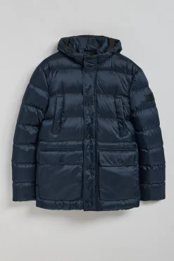 Polo Club Vestes*Manteau Greenwich avec poches et capuche fixe avec détails Bleu Marine