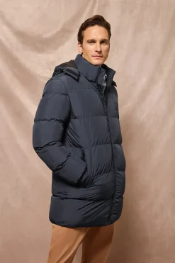 Polo Club Vestes*Manteau Staten à capuche amovible et détails Bleu Marine