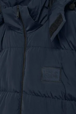 Polo Club Vestes*Manteau Staten à capuche amovible et détails Bleu Marine