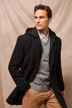 Polo Club Vestes*Manteau Claude avec détails Noir