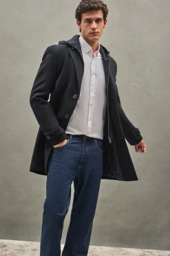 Polo Club Vestes*Manteau Clement avec logo Noir
