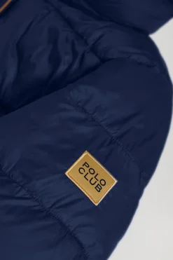 Polo Club Vestes*Manteau Corinne ultralight avec capuche et logo Bleu Marine