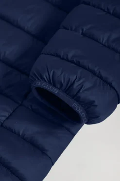 Polo Club Vestes*Manteau Corinne ultralight avec capuche et logo Bleu Marine
