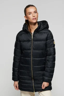 Polo Club Vestes*Manteau Corinne ultralight avec capuche et logo Noir