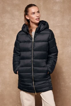 Polo Club Vestes*Manteau Corinne ultralight avec capuche et logo Noir