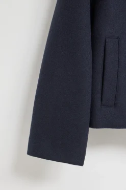 Polo Club Vestes*Manteau court en toile croisé et boutonné avec détails Bleu Marine