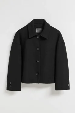 Polo Club Vestes*Manteau court Lita boutonné avec détails Noir