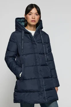Polo Club Vestes*Manteau Gracia bleu réversible avec capuche fixe et détails Bleu Marine