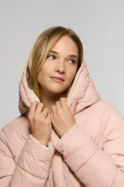 Polo Club Vestes*Manteau Gracia rose réversible avec capuche fixe et détails Rose pâle
