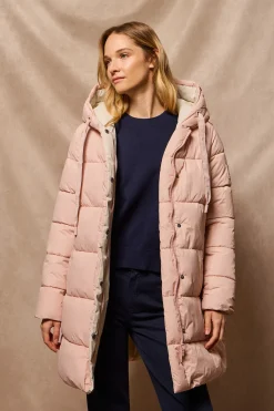 Polo Club Vestes*Manteau Gracia rose réversible avec capuche fixe et détails Rose pâle