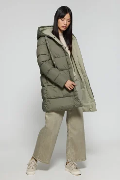 Polo Club Vestes*Manteau Gracia vert réversible avec capuche fixe et détails Vert militaire