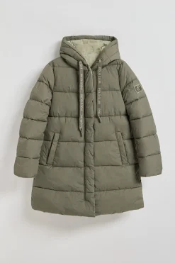 Polo Club Vestes*Manteau Gracia vert réversible avec capuche fixe et détails Vert militaire