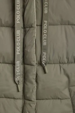 Polo Club Vestes*Manteau Gracia vert réversible avec capuche fixe et détails Vert militaire