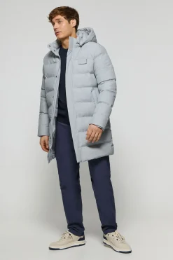 Polo Club Vestes*Manteau gris Courchevel avec capuche amovible et détails Gris clair