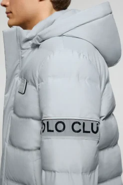 Polo Club Vestes*Manteau gris Courchevel avec capuche amovible et détails Gris clair