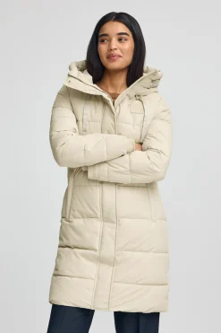 Polo Club Vestes*Manteau Iris Coat écru avec logo Beige