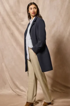 Polo Club Vestes*Manteau Kate boutonné avec écusson Bleu Marine