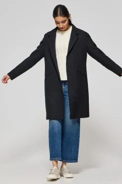 Polo Club Vestes*Manteau Kate boutonné avec écusson Noir