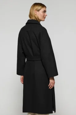 Polo Club Vestes*Manteau long Carrie en drap et détails Noir