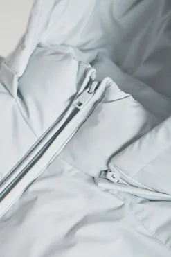 Polo Club Vestes*Manteau long Cosima argenté avec capuche amovible et fentes latérales Gris argenté