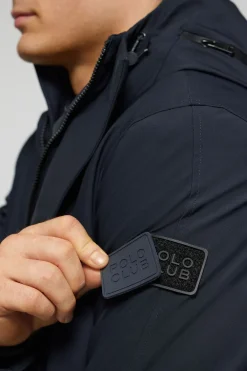 Polo Club Vestes*Manteau Mackey avec capuche fixe et détails Bleu Marine