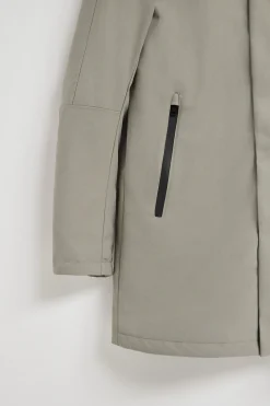 Polo Club Vestes*Manteau Mackey avec capuche fixe et détails Gris Pierre