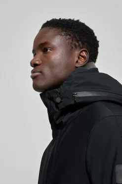 Polo Club Vestes*Manteau Mackey avec capuche fixe et détails Noir