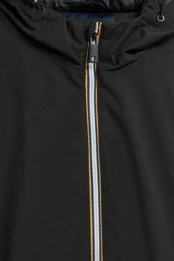 Polo Club Vestes*Manteau matelassé avec capuche et écusson bicolore Noir