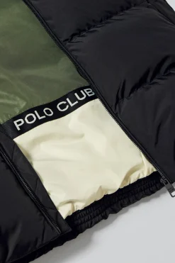 Polo Club Vestes*Manteau Staten à capuche amovible et détails Noir