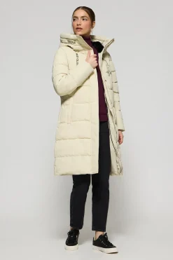 Polo Club Vestes*Manteau Polar beige avec capuche fixe et détails Gris clair