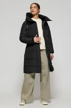 Polo Club Vestes*Manteau Polar avec capuche fixe et détails Noir